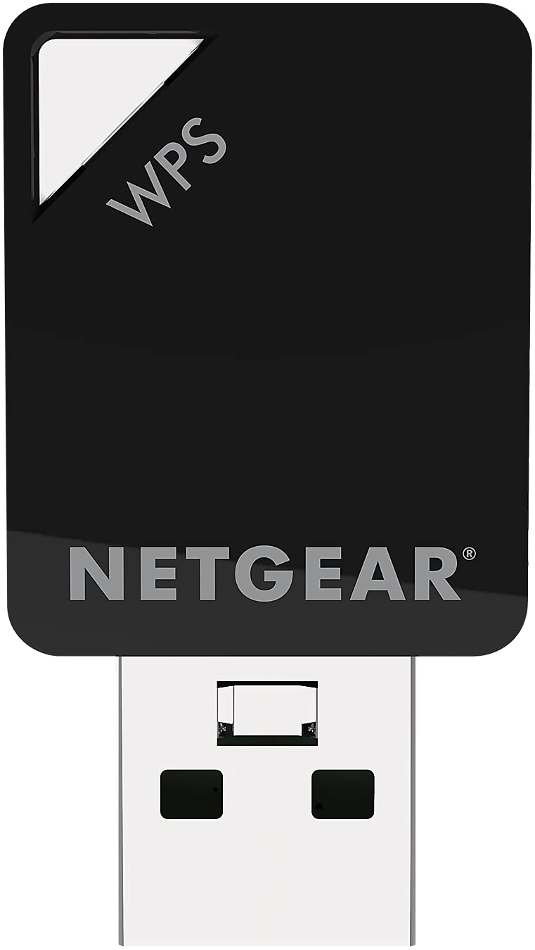 NETGEAR WiFi 5 USB 2.0 Mini Adapter (A6100) - AC600 Dual-Band Wireless Speed (Up to 600 Mbps), Works with Any WiFi 5 Router - for Windows PC