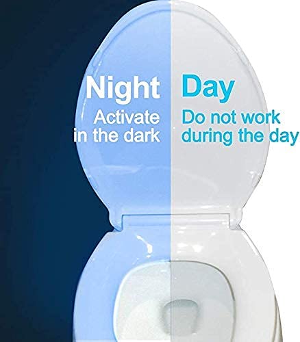 BSASHF 2-Pack Toilet Night Light, Motion-Activated LED Lamp with UV Light, 16-Color Changing, Tap-Activated, Smart Night Light for Bathroom Toilet