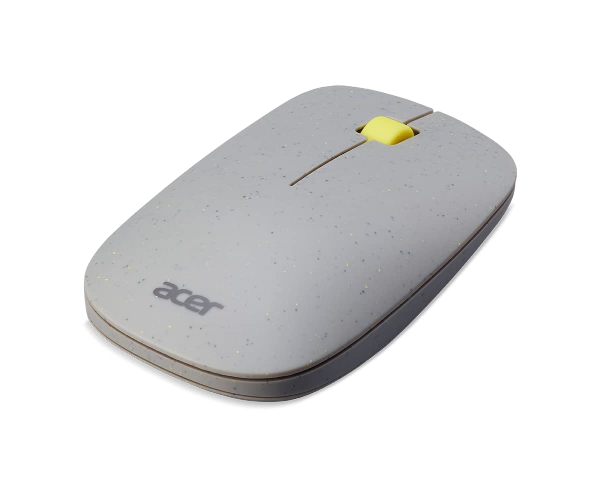 acer Vero 3 Button Mouse | 2.4GHz Wireless | 1200DPI | Made with Post-Consumer Recycled (PCR) Material | Certified Works with Chromebook | Gray