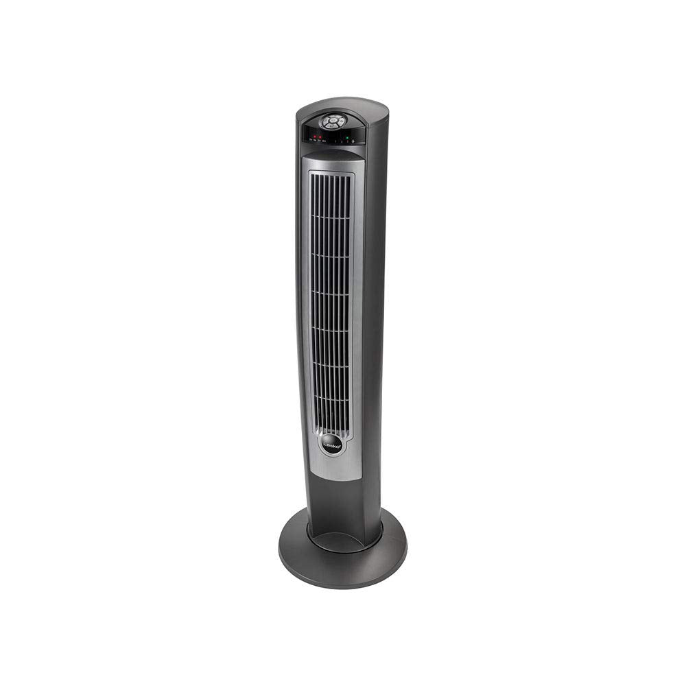 Lasko Oscillating Tower Fan with Remote - 42" - T42951 - Silver