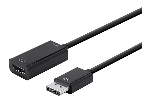 Monoprice DisplayPort 1.2a to 4K HDMI Active Adapter, Black