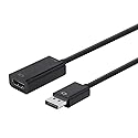 Monoprice DisplayPort 1.2a to 4K HDMI Active Adapter, Black