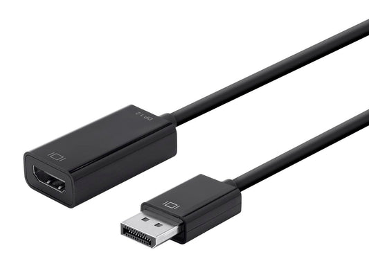 Monoprice DisplayPort 1.2a to 4K HDMI Active Adapter, Black