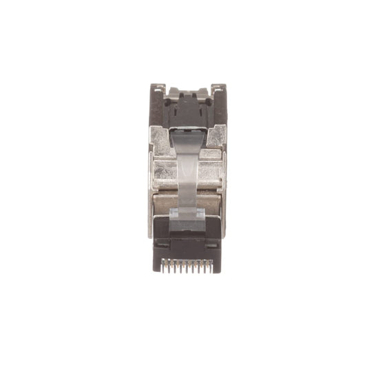 RJ45, Cat 6A Shielded Field Term Plug, 22-26 AWG Silver