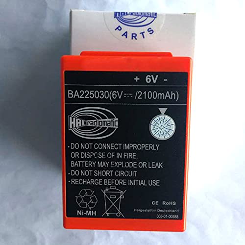 SHENYANG BA225030 6V Ni-Mh Battery for HBC Crane Remote Pump Truck Battery (2100mAh)