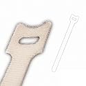 NavePoint 10 Inch Hook and Loop Reusable Strap Cable Cord Wire Ties 75 Pack White