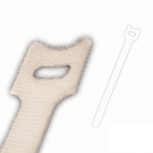 NavePoint 10 Inch Hook and Loop Reusable Strap Cable Cord Wire Ties 75 Pack White