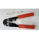 Telephone Cord Repair Kit (Modular Crimp Tool + 5 Connectors)