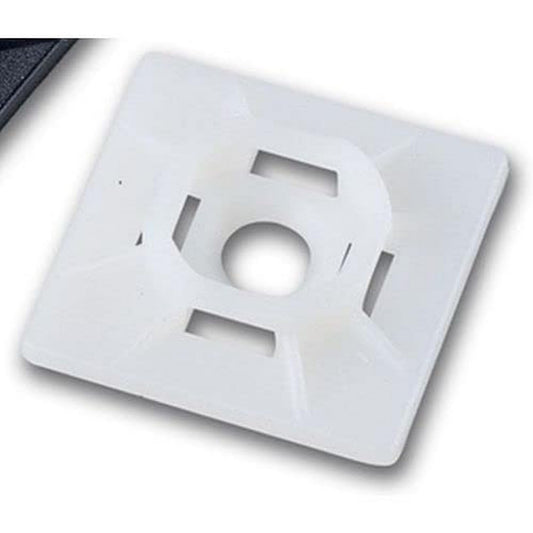 Ancor 199233 Cable Tie Mount, Natural, Adhesive Lined, 5pc
