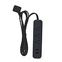 Globe Electric POWERSTRIP 3OUT 2USB BLK