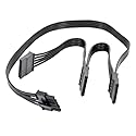 lilila-ree 5 Pin to 3X 15 Pin SATA Hard Drive HDD Power Adapter Cable Only for Cooler Master Modular Power Supply 20-in(50cm), Black