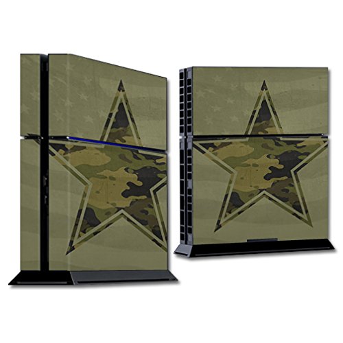 MightySkins Skin Compatible with Sony PS4 Console - Army Star | Protective, Durable, and Unique Vinyl Decal wrap Cover | Easy to Apply, Remove,