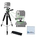 57" Inch Aluminum Tripod + Tripod Mount for ALL GoPro HERO Cameras + eCostConnection Microfiber Cloth