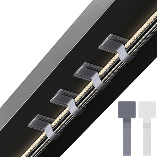 LX IntMfr. Hook and Loop Cable Ties, Self Adhesive Hook and Loop Cable Straps, Sticky-back Cord Organizer, Cable Clip, Household & Office Essentials