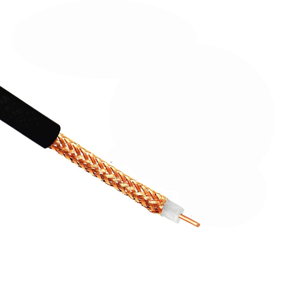 CORONIR 33ft WiFi Coaxial Extension Cable RP Male to RP Female Connector RG58 Cable for Wireless LAN Router Bridge Cellular Antenna Extension, 2Pack