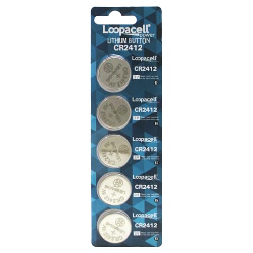 LOOPACELL CR2412 CR 2412 Lithium 3V 5 Batteries