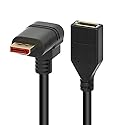 ALYYDBG 8K@60Hz 90 Degree Displayport 1.4 Extension Cable, Male to Female Right Angle DP 1.4 Cord Support 8k@60Hz, 4K@144hz 0.3M/1FT