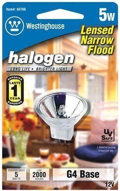 Westinghouse Mr11 Halogen Lamp 5 W Gu4 Base 1-1/2 In. 2900 K Carded3