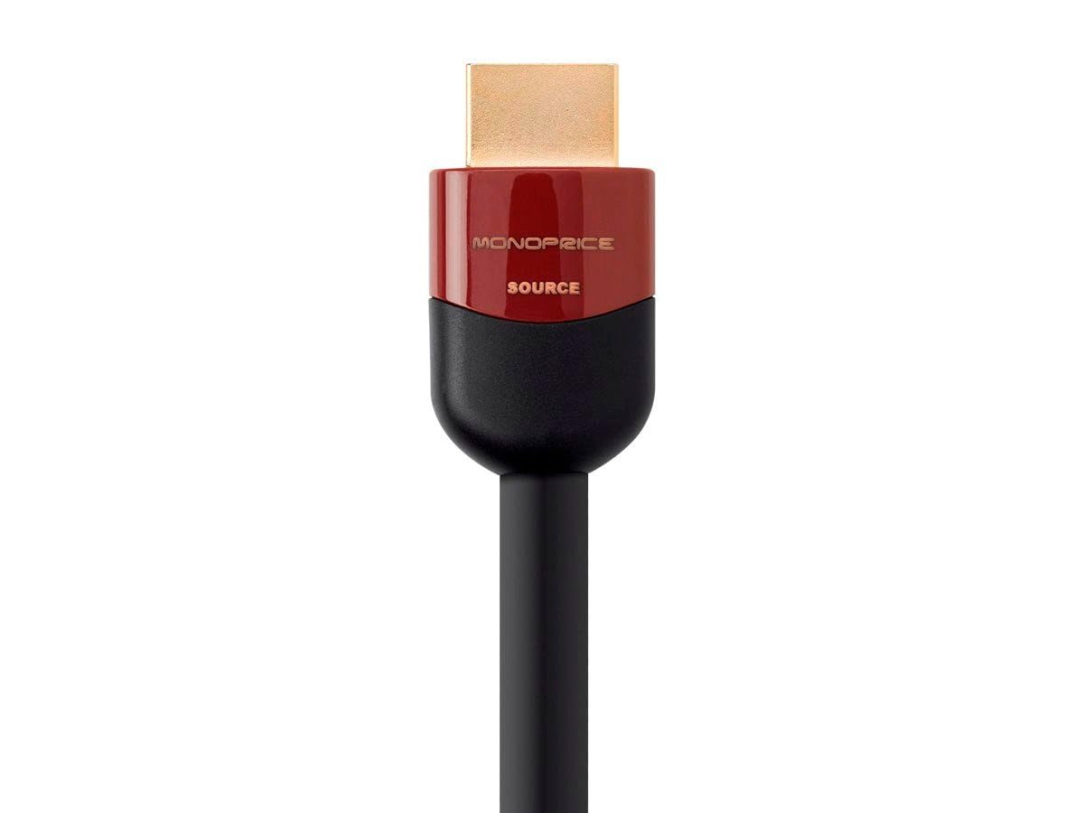 Monoprice 4K High Speed HDMI Cable - 4K@60Hz, 18Gbps, HDR, CL2 In-Wall Rated, Active, 30ft, Black