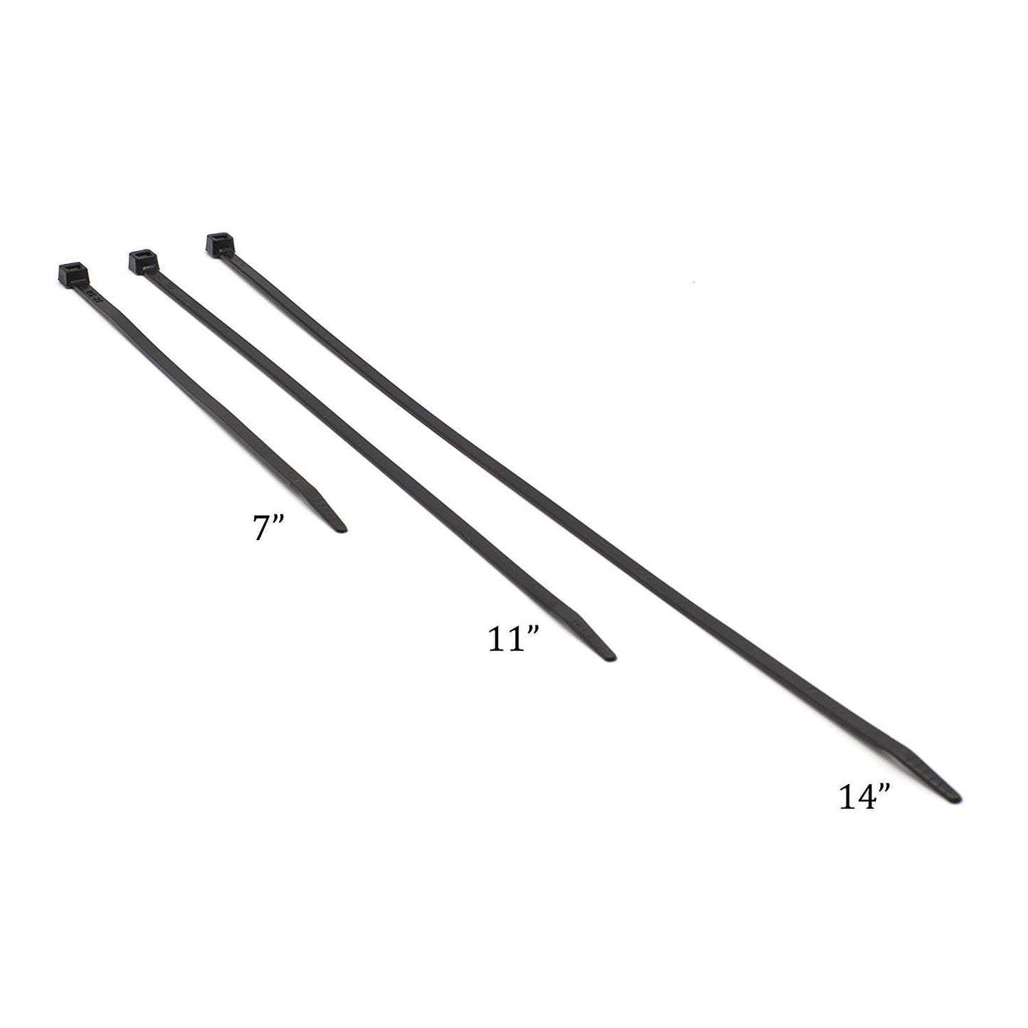 THE CIMPLE CO Nylon Zip Ties - 14 Inch - Wire Mounting Cable Ties - Strong - Indoor and Outdoor Use - Screw Mounting Hole - White (100 Pack)