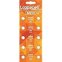 LOOPACELL 10 Pack AG10 Alkaline Watch Batteries - LR1130, SR1130W, 389, 189