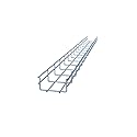 NavePoint Wire Mesh Cable Tray, Electro Zinc Plated, Silver Steel, 1.97 x 3.94 x 59.06 inch, 2-Pack