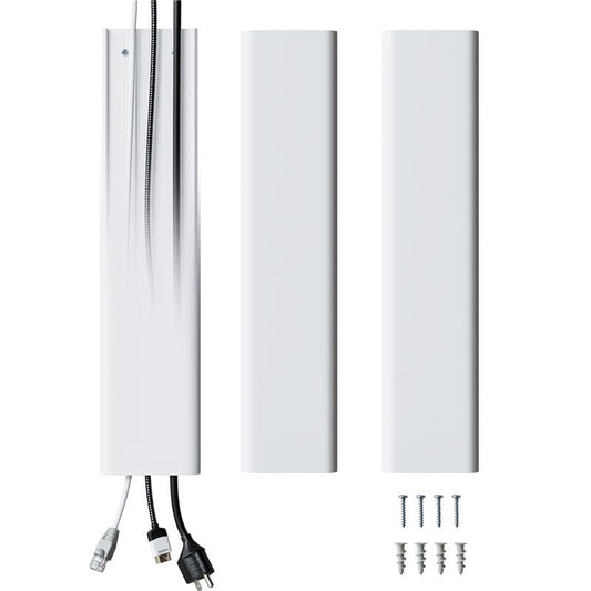 ECHOGEAR TV Cord Hider for Wall Mounted TV - 48" Customizable Cable Management Kit Conceals 6+ Cables - Cord Cover Installs in Minutes with