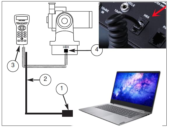 Washinglee 505 Control Cable for Meade HC Autostar/Audiostar/497, USB Firmware Upgrade Cable, for ETX127 ETX125 ETX-90 LXD75 LX80 LX90 and ETX 80.