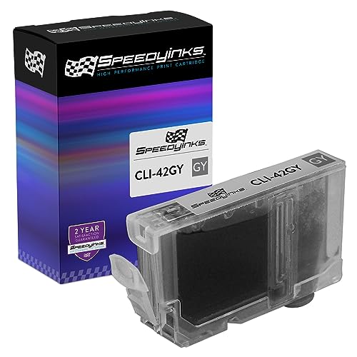 SPEEDYINKS Compatible Ink Cartridge Replacement for Canon 6390B002 CLI-42GY / CLI-42 (Gray) Compatible with the Following Printer Model Canon PIXMA