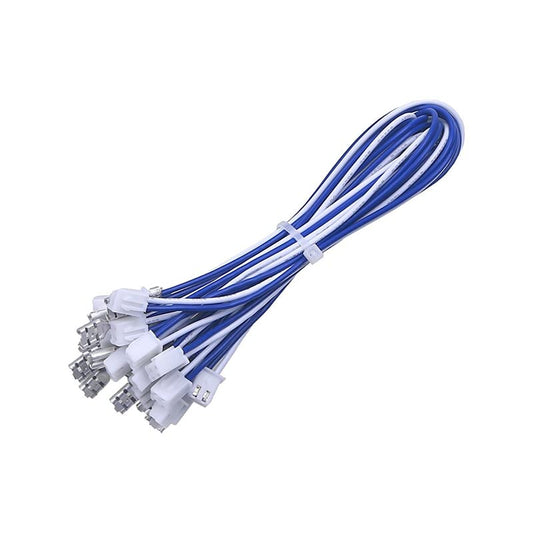 20pcs 2 Pin Arcade Button Wires for Zero Delay USB Encoder PCB with 0.187" 4.8mm Terminals Compatible with Arcade HAPP Push Button/Arcade