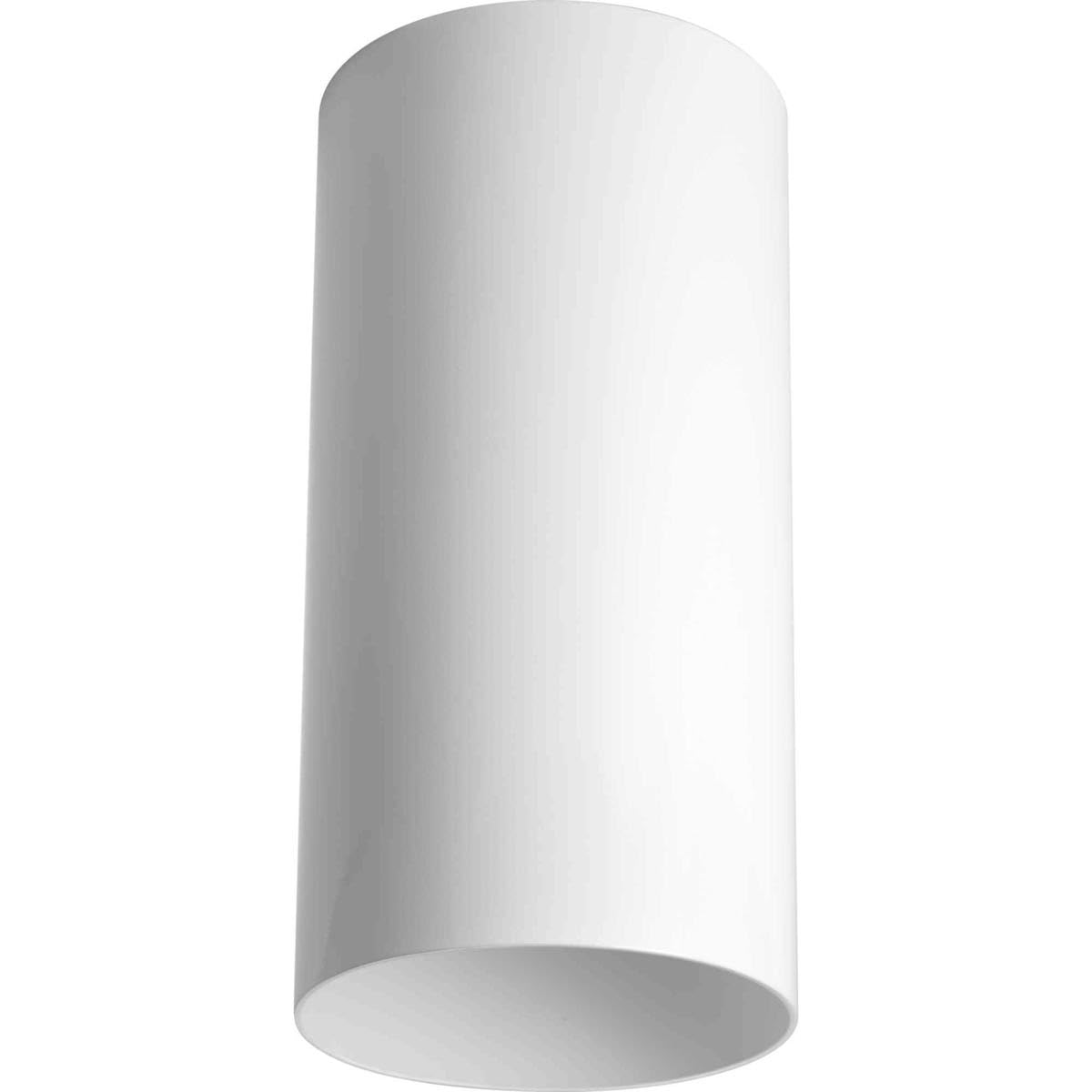 Progress Lighting 6-Inch Cylinder Outdoor Ceiling Light, 1-Light Modern Flush Mount Ceiling Light Fixture, Interior and Exterior Lighting for Home or