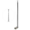 Bingfu FM Antenna 115cm 7 Sections Telescopic FM Radio Antenna Replacement for Yamaha Onkyo Pioneer Marantz Indoor Sound HD Radio Bluetooth Home
