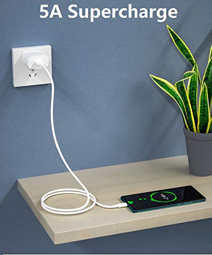 for Huawei Supercharge Power Adapter,4.5V 5A Quick Fast Charger with Super Charging USB Type C Cable Super Charger for Huawei P20 Pro, P10 Plus,Mate 9