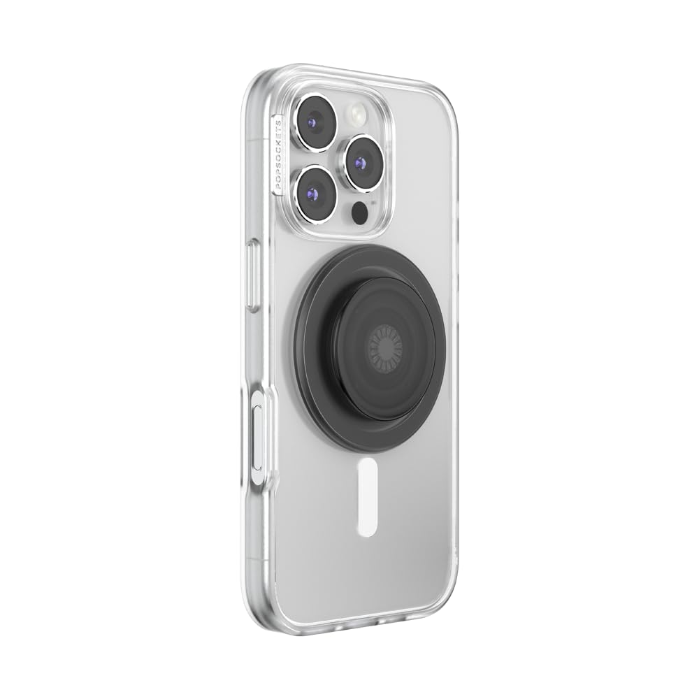 PopSockets Phone Grip for MagSafe, Magnetic Holder, Phone Stand, Black - Black Translucent