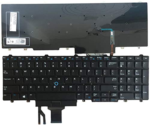 New English Laptop Replacement Keyboard for Dell Latitude E5550 E5570 E5580 US Layout No Backlight