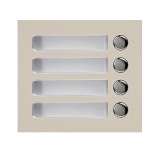 Aiphone GF-4P Four-Call Button Panel for the GF and GT Series Modular Multi-Tenant Entry Security System