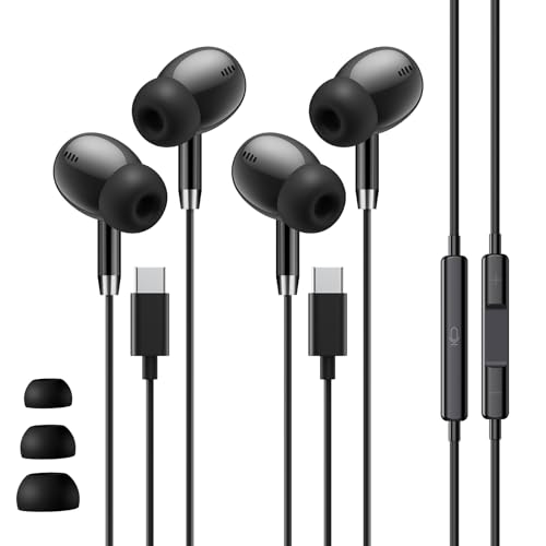 Wired Earbuds USB C for Samsung S26/S25/S24, USBC Headphones Wired Ear Buds