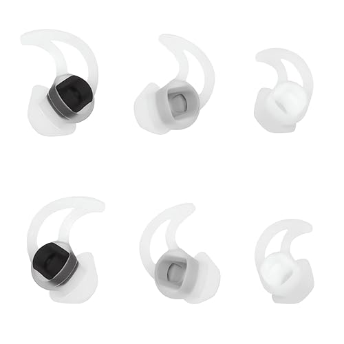 CYADCI Earbud Replacement Tips Silicone Ear Bud Tips Eartips Compatible with Bose Qc20 Qc30 IE2 SoundSport IE3 SIE2i Headphone Ear Tips Earbud Covers…