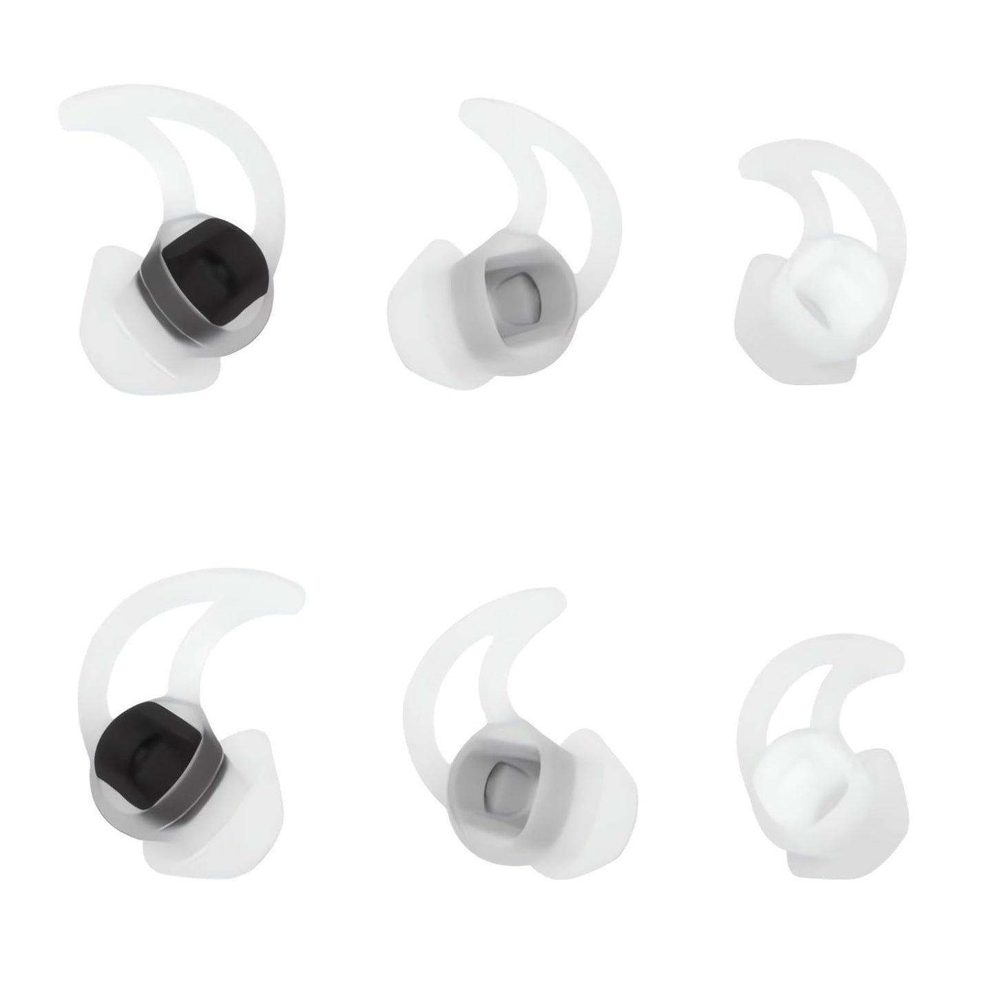 CYADCI Earbud Replacement Tips Silicone Ear Bud Tips Eartips Compatible with Bose Qc20 Qc30 IE2 SoundSport IE3 SIE2i Headphone Ear Tips Earbud Covers…