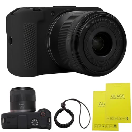 SZHSYJY EOS R50V Case,Soft Silicone Protective Cover for Canon EOS R50 V Digital Camera, Anti-Scratch Slim Fit Design with 2 Screen Protectors and 1