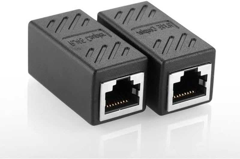 FANTIA 2Pcs RJ45 Coupler Connector Coupling Extension Adapter Cat6A Network LAN Ethernet Cable for Cat7/Cat6a/Cat5e Ethernet Cable Extender Adapter
