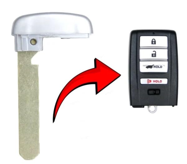 Uncut Smart Emergency Key Blade for Acura 2014-2021 / PN: 35118-TY2-A00 Keyway: HO01-SVC