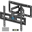 Pipishell Full Motion TV Wall Mount for 26-65 inch TVs up to 99 lbs, TV Mount with Dual Arms, Swivel, Tilt, Max VESA 400x400mm, 3 Bracket Heights