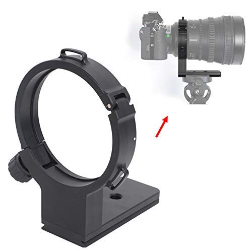 Camera Lens Collar 74.5mm Tripod Mount Ring for Sony FE PZ 28-135mm f/4 G OSS Lens, Built-in Arca Swiss Type Quick Release Plate for Tripod Ball Head