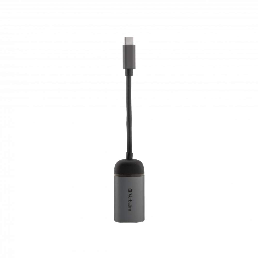 Verbatim USB-C to GIGABIT ETHERNET Adapter 10 cm Cable 49146, W125625524 (Adapter 10 cm Cable 49146, USB 3.2 Gen 1 (3.1 Gen 1) Type-C, RJ-45, 1000