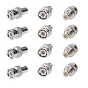 Cctv4Less BNC Male to RCA Female Adapter Straight Connector for CCTV Security Camera, Coaxial RG6 Coupler (20)