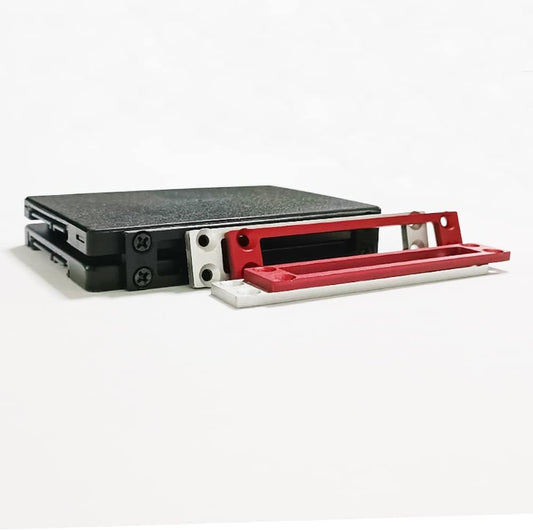 2.5inch Solid State Hard Disk SSD Aluminium Alloy Bracket ITX Computer case Built-in PC SSD HDD Bracket 2 Bays SATA PATA Computer Hard Disk Rack