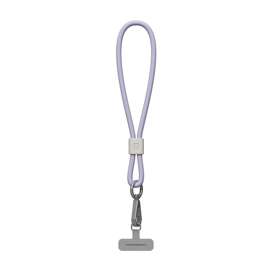 RhinoShield Waterproof and Durable TPU Wrist Phone Lanyard | Easy to Adjust, Charm, Durable Strap (Landyard Card Included) - Violet