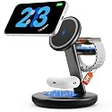 for Apple Watch 5W Fast Charger,15W • Silent •Not hot,3in1 Wireless Charging Station, Apple Mag-Safe Charger Stand,Fast Magnetic Wireless Charger