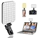 ALTSON 60 LED Portable Selfie Light Video Conference Lighting with Clip & Camera Tripod Adapter Rechargeable 2200mAh CRI 97+, 3 Light Modes for Phone